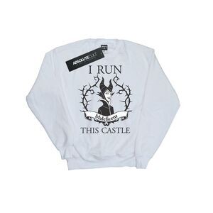 Maleficent Girls I Run This Castle Cotton Sweatshirt / White